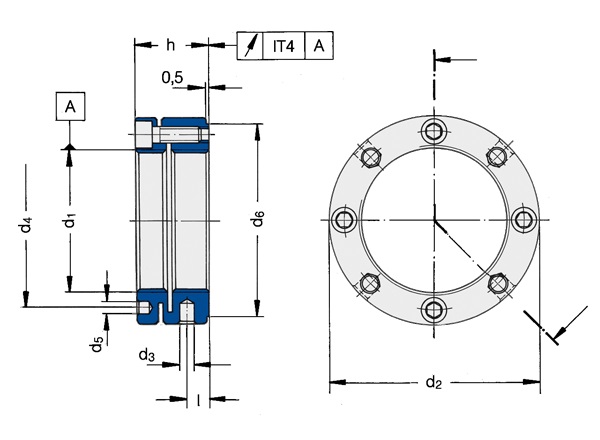MSA 65.1,5 现货德国Spieth调整螺母