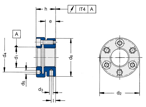 现货锁紧螺母 MSR 12.1,5 德国Spieth